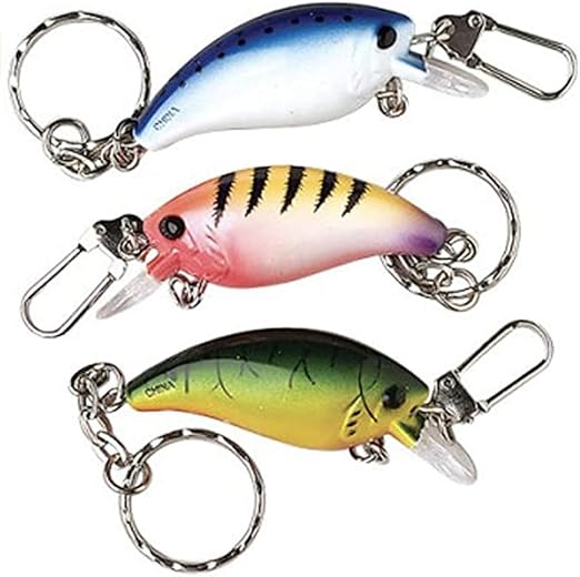 Fishing Lure Keychains Set of 3 Clothing