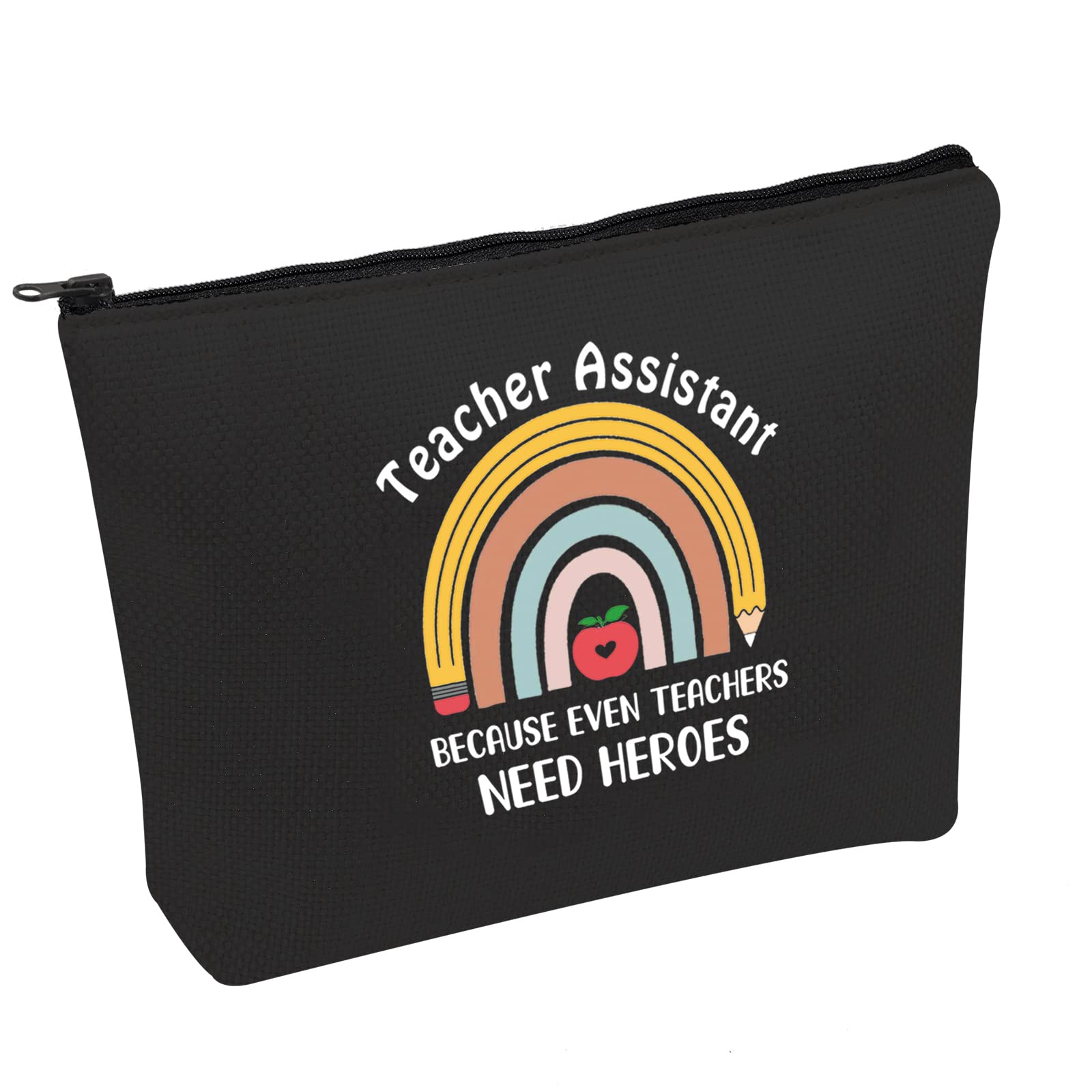 Teacher Aide Gift Teacher Assistant Because Even Teachers Need Heroes Cosmetic Bag Teacher Appreciation Gift (Need Heroes-B)