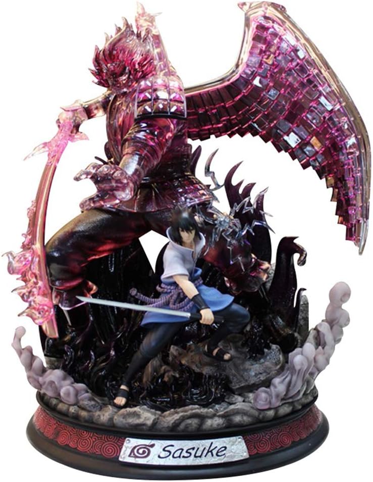 JINGLU Naruto Action Figures Uchiha Sasuke Anime Figure PVC Collection Model Toy Decoration Doll Vinyl Figure For Kids Teens And Anime Fans 40CM