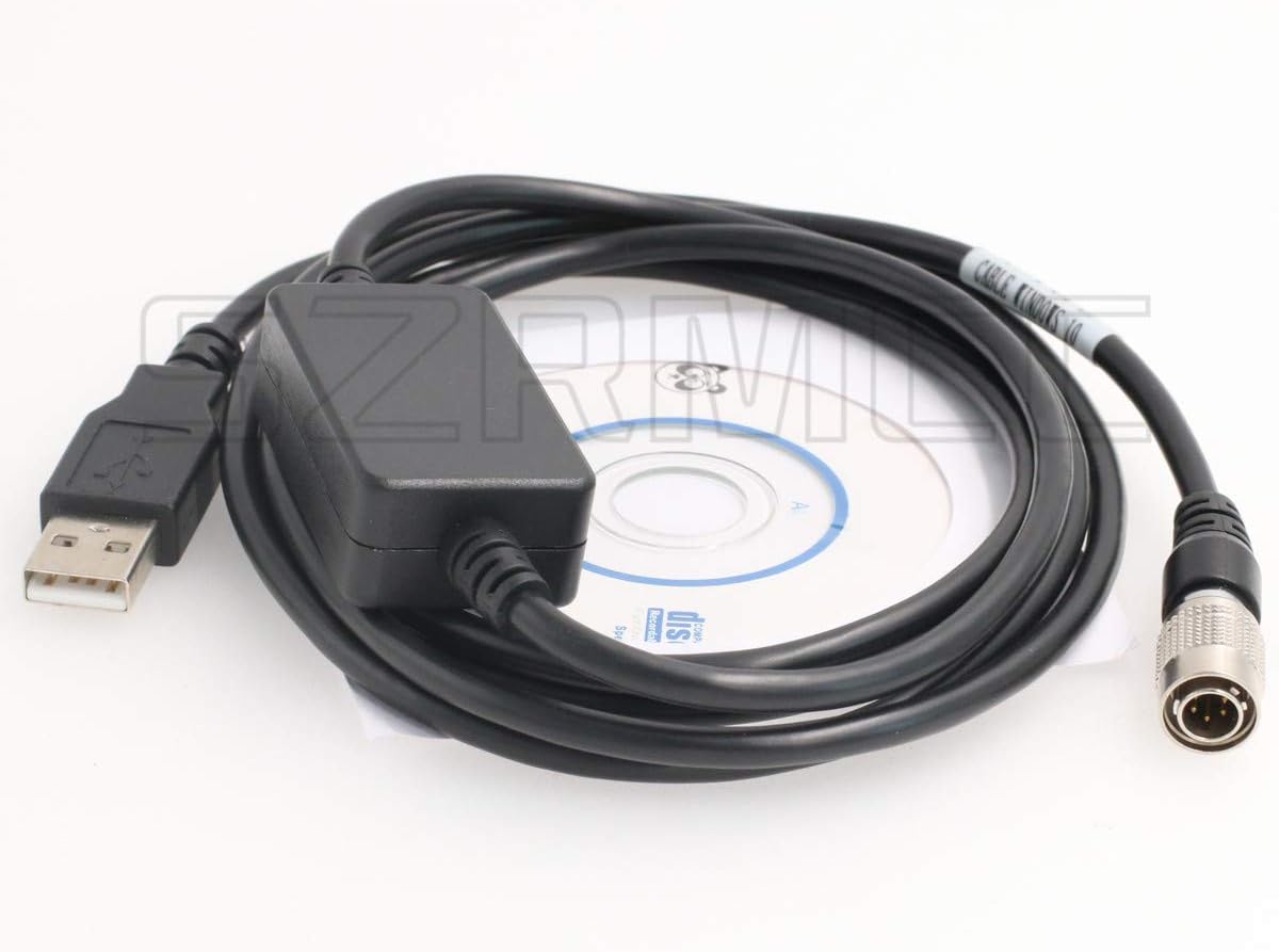 SZRMCC Hirose 6 Pin to USB PC Win10 Data Cable for Sokkia Top-con Gowin South NTS Total Station (Win10) - Image 4