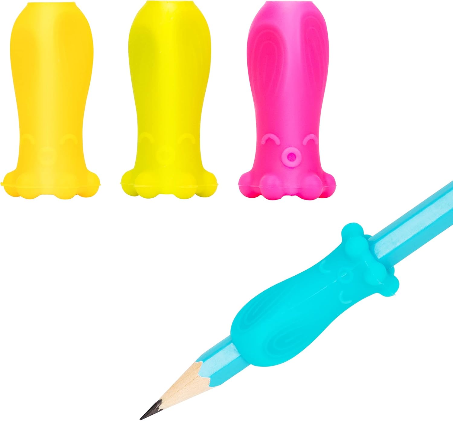 Deli Pencil Grips for Kids Handwriting, Writing Aids Grip Posture Correction Tool for Kids Preschool, Octopus Design, 4 Pack : Office Products