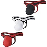 KAREN SPACE Mens Pouch Thong Sexy And Fashion Underwear, Ice Silk T-Back Thongs Athletic Supporter