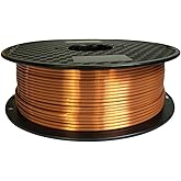 CC3D Filamento de impresora 3D PLA de cobre de seda de 0.118 pulgadas, carrete de 2.2 lbs, 2.2 libras, material de impresión 