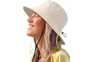 SHINCHIC Waterproof Bucket Hat for Women Men Rain Hat UPF 50+ Wide Brim Boonie Sun Hat Foldable Summer Floppy Beach Fishing Safari Hat