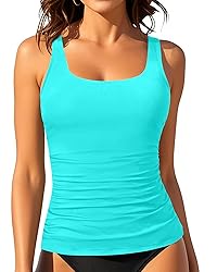 Aqua Eve Tankini Tops for Women Swimwear Top Only