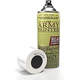 The Army Painter Color Primer, Matt Black, 400 ml, 13.5 oz - Acrylic Spray Undercoat for Miniature Painting