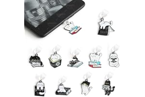 YOPPIX 9PCS Charms for Kindle, Dust Plug Charm Compatible with Type C Charging Port, Gift for Book Lover Readers Men Women Teachers Students, Accessories for Kindle