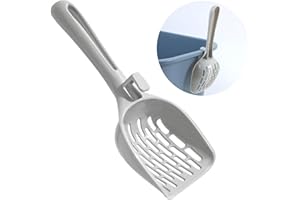 KOAKOMI Cat Litter Scoop, Litter Scoop with Wide Slats, Litter Sifter Scoop with Hollow Grid for Pine Pellets, Easy Sifting, ABS Plastic Litter Scoop for Cats