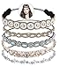 Fascigirl Rhinestone Headbands, 5PCS Jeweled Decorative Forehead Diamond Headband Crystal Headband Beaded Headbands for Women Birthday Gift with Stone