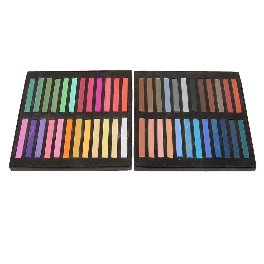 Hztyyier Square Pastels Chalks Square Artist Pastel SetNon Toxic(48Pcs), 48 Colors Soft Pastel Set School Supplies
