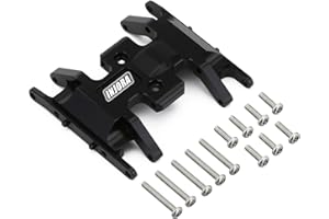 INJORA RC Skid Plate for 1/24 RC Crawler Axial SCX24 AXI90081 Upgrades Parts,Accessories（Black）