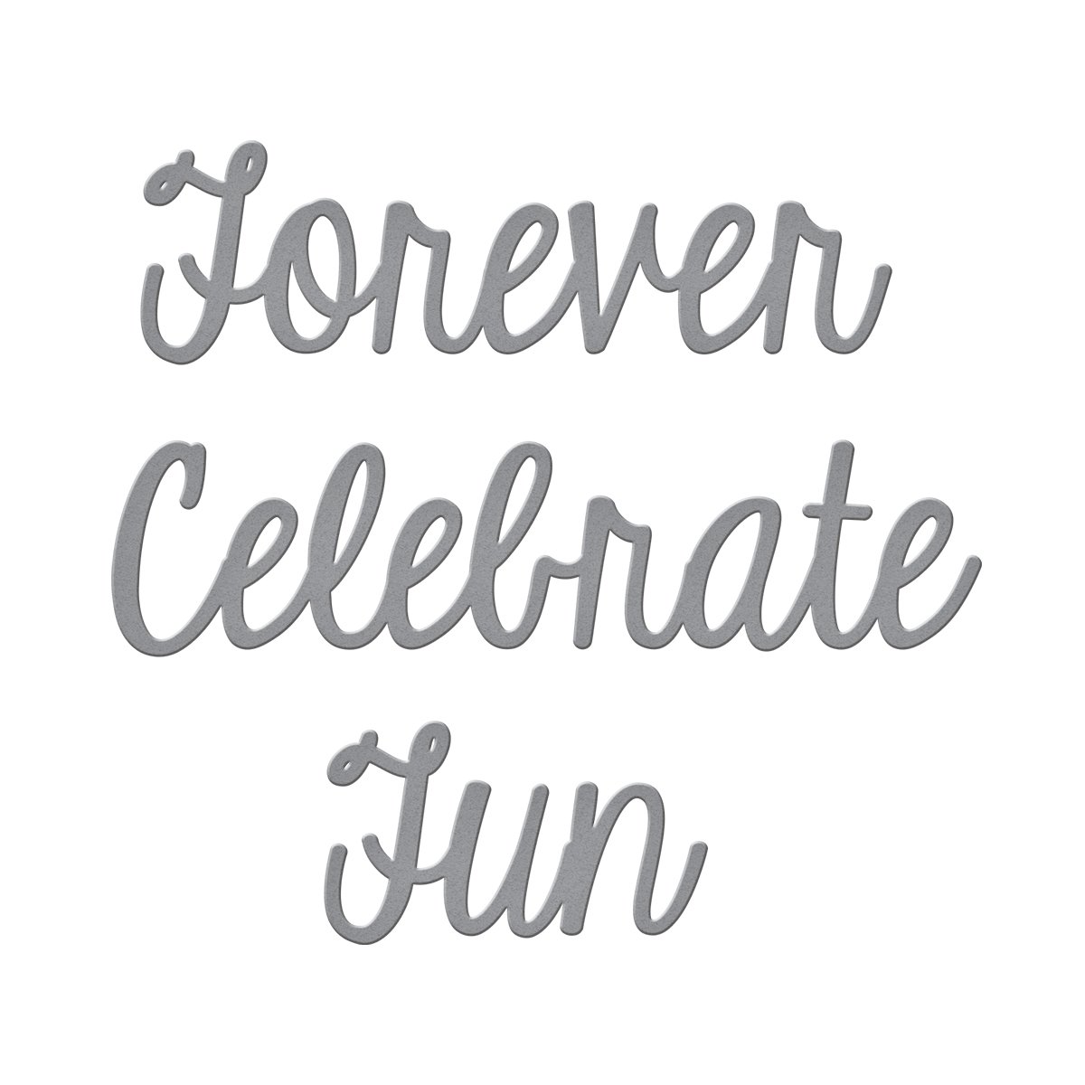 Spellbinders "Fun Sentiments" Dies, Set of 3, Brown