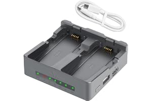 LYONGTECH Two-Way Battery Charger with Storage Charge for DJI Neo 2 Drone,Dual Charging Hub,Fast Charge Two Batteries Accesso