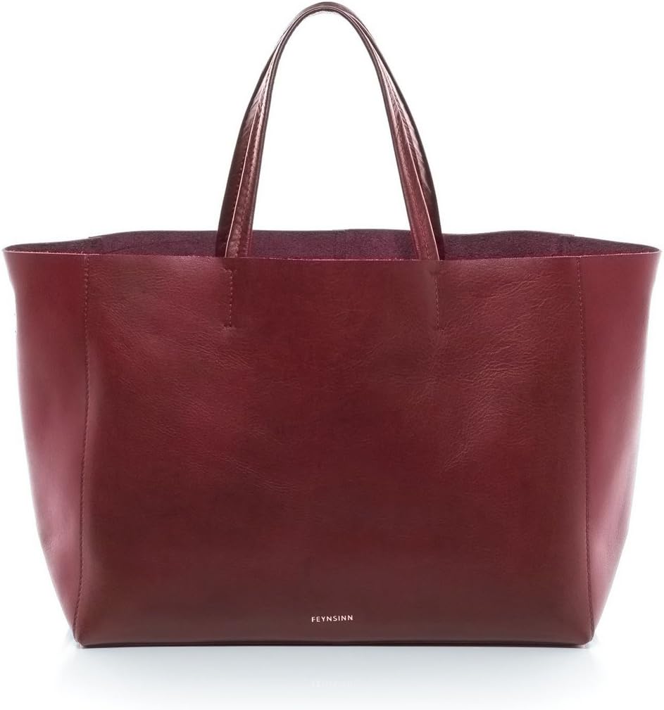 FEYNSINN Real Leather top-Handle Tote Bag Jax Large Shoulder Bag Handbag Leather Bag Women´s Bag red