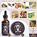 Helix Beard Grooming Kit for Men - Grow a Bushy Beard Care Set with Defrizzing Balm, Softening Beard Growth Oil, Detangling Comb, Brush and Scissors