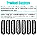 Danti Black Front Grill Mesh Grille Insert Kit fit for Jeep Wrangler Rubicon Sahara Jk 2007-2017 (7Pcs/Set)
