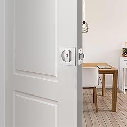 Malimali Pocket Door Lock, Brushed Steel Pocket