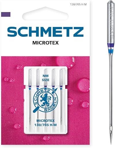 SCHMETZ Microtex 70/10 Sewing Machine Needles Pack of 5