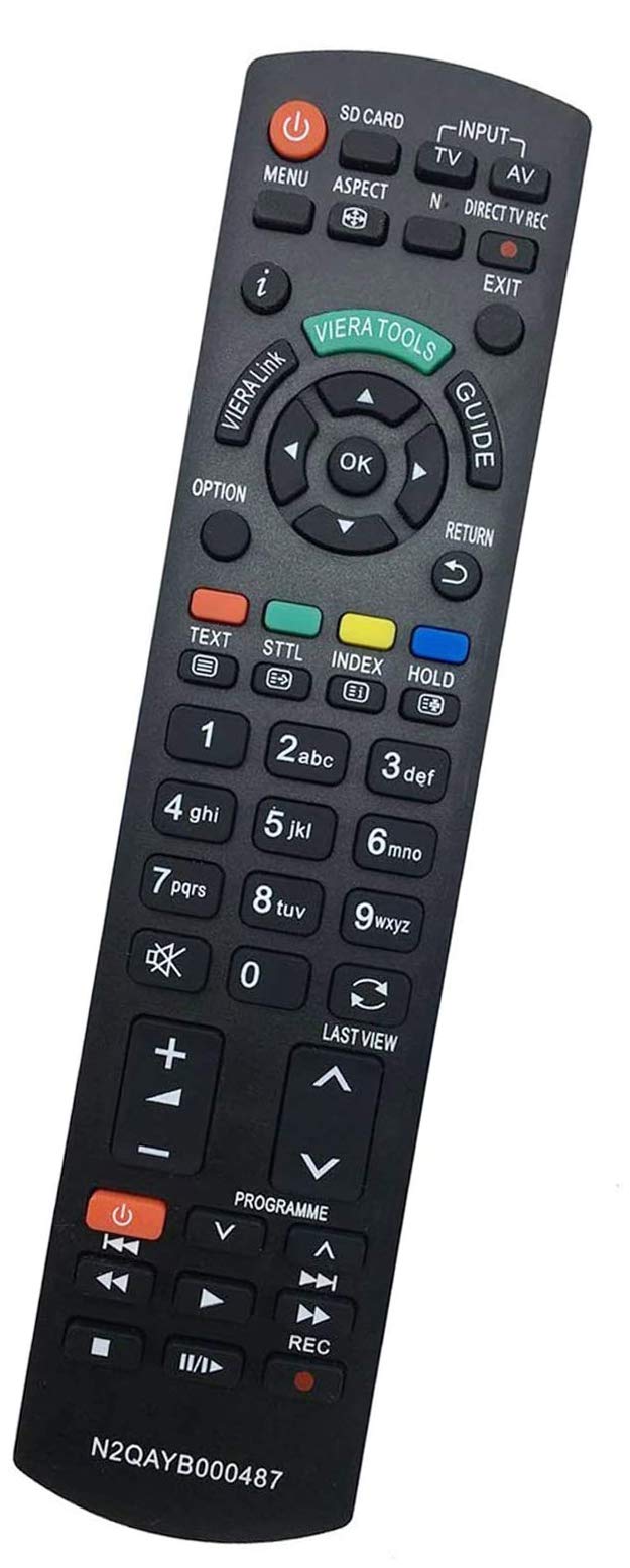 ALLIMITY N2QAYB000487 Remote Control Replacement for Panasonic Plasma TV TX-L42U3B TX-L42U3E TX-LF32S20 TX-P37C2E TX-P37X20B TX-P37X20E TX-P42C3E TX-P42CX3E TX-P42S20BA TX-P42S20E