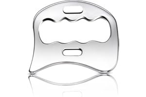 AICNLY Stainless Steel Gua Sha Muscle Scraper Tool, Myofascial Scraping Tools for Physical Therapy, Lymphatic Drainage Massager, Soft Tissue Massage Tool