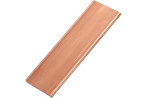 UAUAFIFI 3/16 Inch Copper Flat Bar,3/16" x 2" x 6" C11 Solid Copper Flat Bar Stock,99.9% Copper Bar Stock for Various DIY (1, 3/16x2x6 inch)