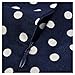 Miusol Women V Neck Retro 1920 Polka Dot Half Sleeve Vintage Swing Dress / blue / Large