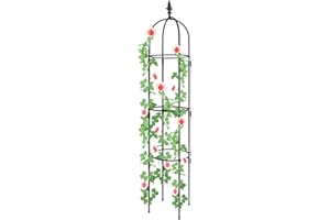 Plant Cages and Supports, Deaunbr Tomato Cage 6FT Tall Plant Stakes Heavy Duty Garden Trellis for Indoor & Outdoor Plants, Climbing Plant, Tomatoes, Vegetables, Fruits, Flowers, Pots, Vines -1 Pcs