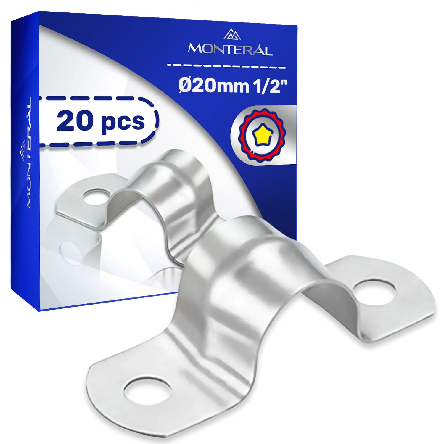 Pipe Clips with Diameter Ø20 mm or 1/2" - Warranty 10 Years - MONTERAL