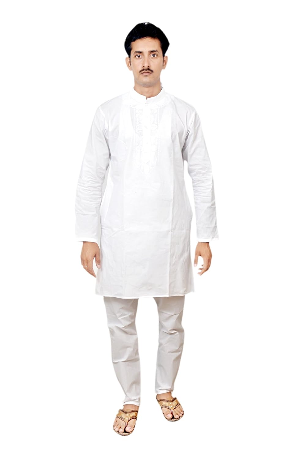 avneel white chikan kurta pajama