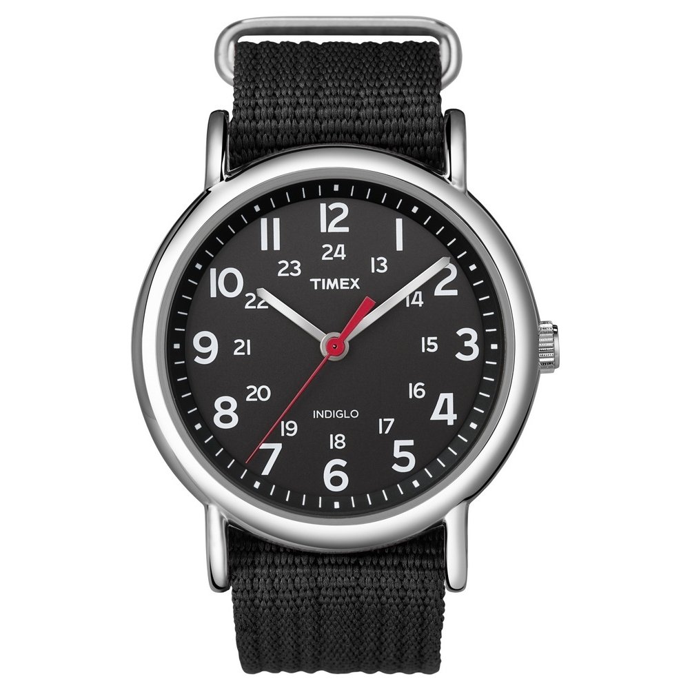 Timex Weekender Slip-Thru Watch - Black/Black
