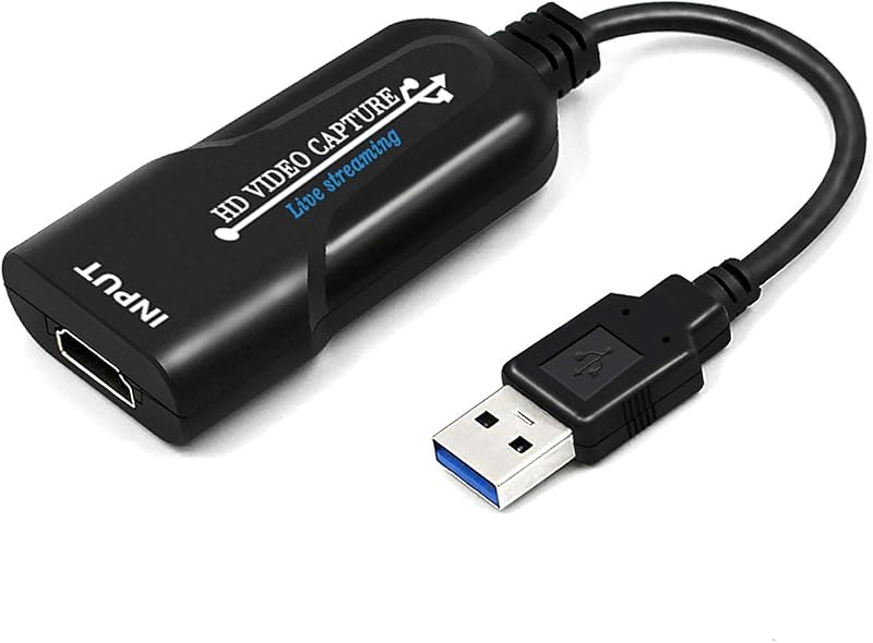 ABUNRO HDMI Capture Card USB 3.0 1080P 60fps Live Game Video Grabber Win Mac