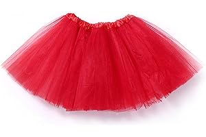 HIWIND Tutus for Women 5 Layered Tutus Girl Teens Short Skirt Colorful Running Skirts Rave Costume Tutu Dance Skirt