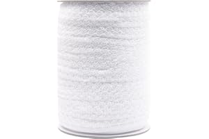 Bristlegrass Picot Loop Elastic Band for Sewing 3/8" 10mm Roll Spool Decorative Frilly Lace Stretchy Ribbon for Lingerie Underwear Sewing Trim (G-3/8 Inch x 50 Yards,White)