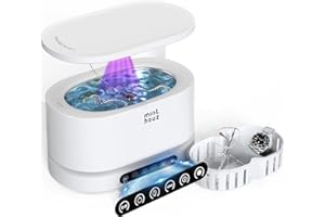 Minthouz Ultrasonic Jewelry Cleaner Machine 48KHz Ultra Sonic Cleaner for Jewelry, Eyeglass,Rings,Watch Band,Dentures, with 5 Cleaning Modes, 500ML 304 Stainless Steel Tank,Gift for Wife,Mom,Daughter