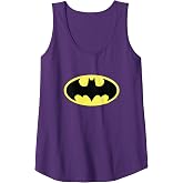 DC Comics Batman Vintage Black &amp; Yellow Batman Logo Tank Top