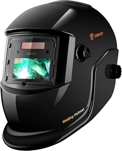 DEKO Auto Darkening Welding Helmet True Color Solar Power 2 lbs Hood