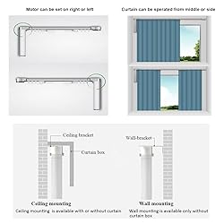 Celling Smart Curtains System, Electric Track with