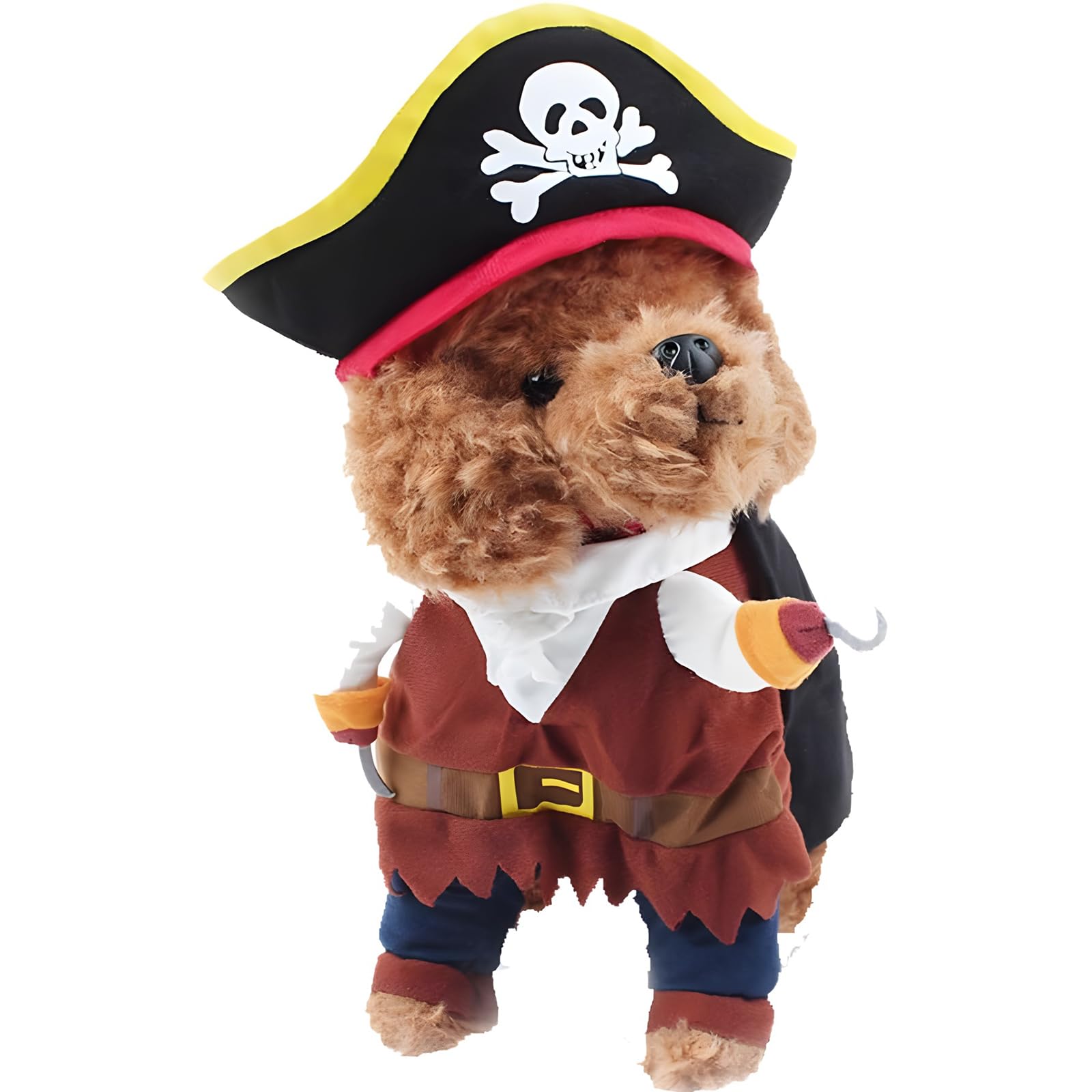 DELIFUR Pet Dog Costume Pirates of The Caribbean Style Cat Costumes(S)