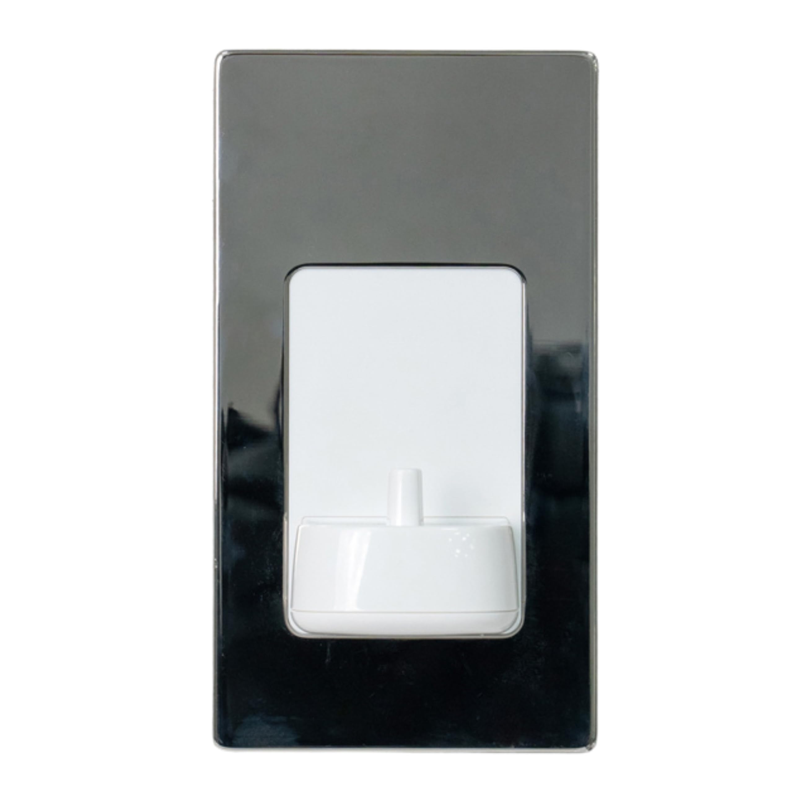 Evoges In-Wall Electric Toothbrush Charger, Compatible with Oral-B & Braun, supplied with additional M3.5 75mm Length Flat Head Screws, by Proofvision (Polished Steel, Single)