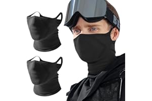 WTACTFUL 2-Pack Half Face Mask for Motorcycle Cycling - Comfortable, Windproof & Perfect for Outdoor Activities!