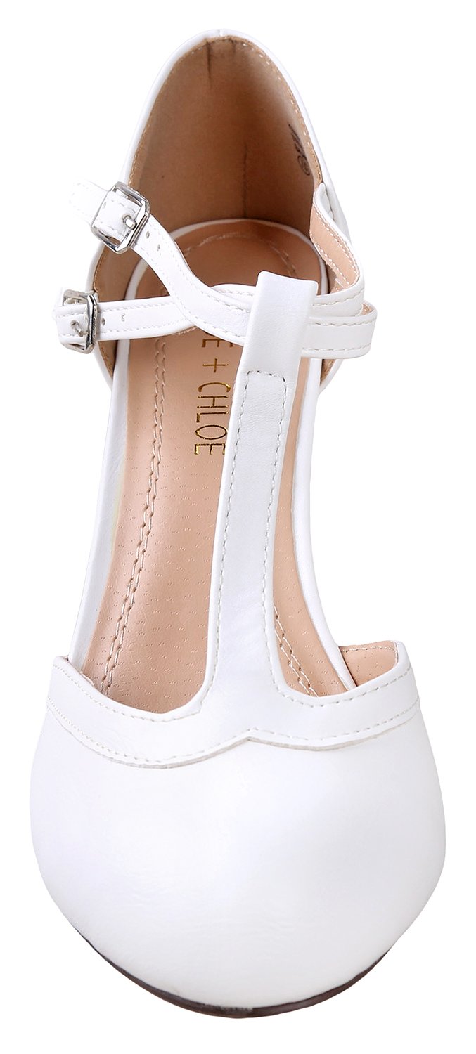 Chase & Chloe Kimmy-58 Women's Mary Jane T-Strap Round Toe Pump - Image 4