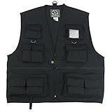 7532 Uncle Milty Black Travel Vest (2X-Large)