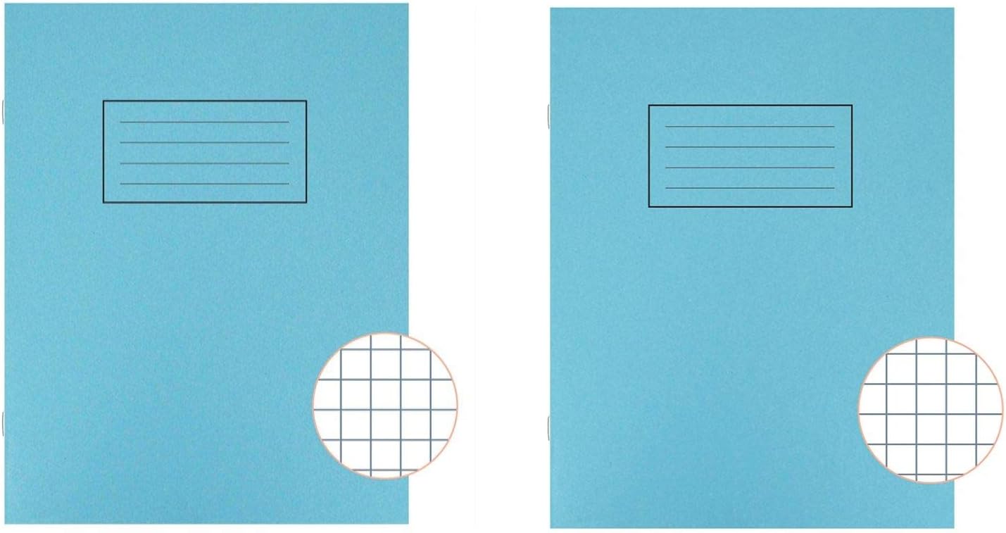 Blue Exercise Book 7mm Squares 80 Pages 229x178mm (2)