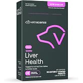 VetriScience Same Liver Health Tablets for Medium and Large Dogs, 30 Count | 225 mg S-Adenosyl-Methionine Liver Health &amp; Detox Supplement for Medium &amp; Large Breed Dogs, Glutathione Antioxidant Support