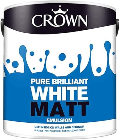 Crown Pure Brilliant White Matt Emulsion 2.5 Litre