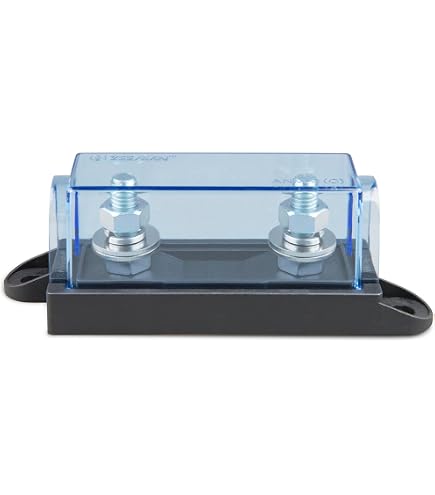 Blue Sea Systems 5502 Class T Fuse Block With Insulating Cover – 225A-400A DC Marine