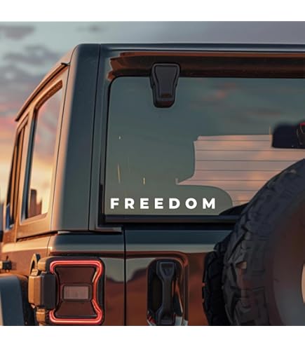 Autocollant Vinyle FREEDOM - Découpé, Résistant Aux Intempéries - Plusieurs Tailles