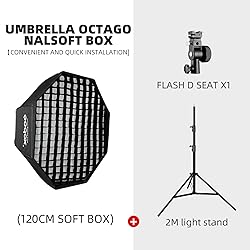 Godox 47.2"/120cm Octagon Umbrella Soft Box Kit