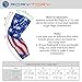 RoryTory Padded Compression Leg Sleeves Basketball Knee Pads Brace Support for Football Volleyball Baseball Soccer Tennis Sports Protection Men Women Adults - (1 Pair) Medium Size | USA American Flag