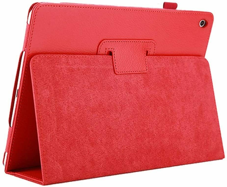 Flip Folio Case For iPad Air 1 (2013), Air 2 (2014), iPad Pro 9.7 (2016) iPad 5th Generation 9.7-inch (2017) iPad 6th Gen 9.7" (2018) PU-Leather Stand Cover For 9.7" iPad, Auto Wake/Sleep (Red) — image 1